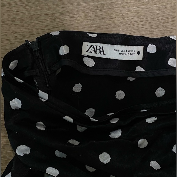 Zara polka dot satin skirt - Picture 3 of 5